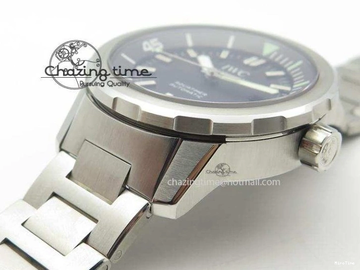 MIROTIME 0720 UrbanStyle Aquatimer Automatic IW329002 V6F 1:1 Best Edition Black Dial On SS Bracelet MIYOTA 7317